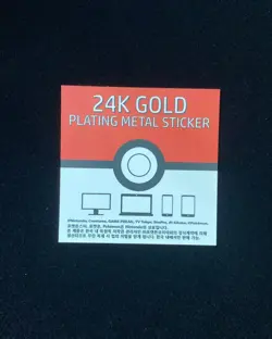 2023 Pokemon TCG Korean 24K Gold Plating Metal Sticker Pidgeot TT40 - Image 2