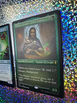 MTG: CLB Foil Etched 518 Jaheira, Friend of the Forest; Foil 0193 Tough Cookie - Image 3