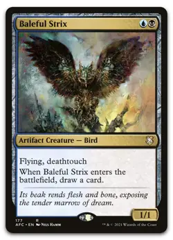 Baleful Strix #177 (LP) Forgotten Realms AFC Magic MTG - Image 1