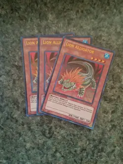 3x (M/NM) Lion Alligator - LC02-EN008 - Ultra Rare - Limited Edition YuGiOh - Image 1