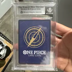 One Piece Monkey.D.Luffy Treasure Rare OP07-109 Two Legends Foil BGS 9 - Image 2