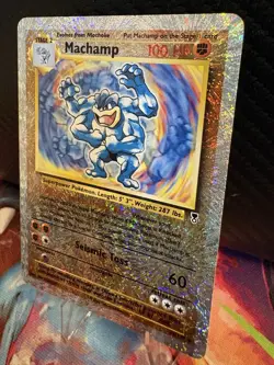 Machamp 15/110 Legendary Collection Reverse Holo LP+ WOTC Pokemon Card Rare - Image 2