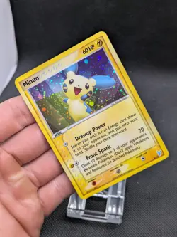 Pokemon Card Minun 6/12 EX Trainer Kit Exclusive Holo Swirl LP-NM - Image 2