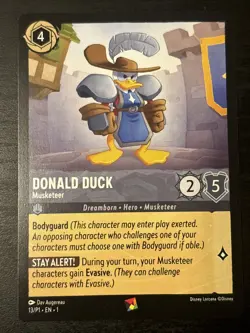 Disney Lorcana Donald Duck - Musketeer (Spiel Essen) - Promotional Cards #013 Nm - Image 1