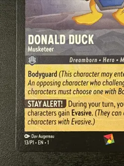 Disney Lorcana Donald Duck - Musketeer (Spiel Essen) - Promotional Cards #013 Nm - Image 5