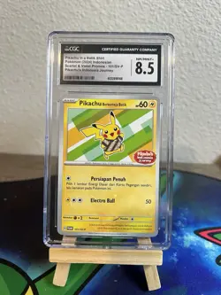 CGC 8.5 Special Pokemon Card Indonesia Pikachu Berkemeja Batik 101/Sv-p Promo - Image 1