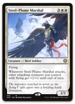 Steel-Plume Marshal #35 (NM) Starter Commander SCD Magic MTG - Image 1