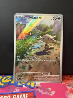 Pokemon TCG Paldean Wooper Illustration Rare Card 102/094 PFL NM Condition - Image 1
