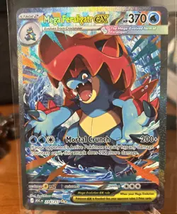 Pokemon TCG Mega Feraligatr EX Full Art Holo Card 274/217 - Image 1