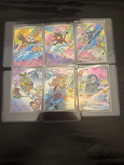 Pokemon First Partner 6 Card Turtwig Chimchar Piplup Rowlet Litten Popplio NM - Image 1