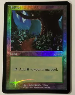 Magic The Gathering MTG FOREST 2001 Arena Prom Beta Art Card! - Image 1