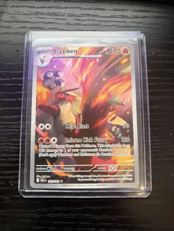 Pokemon TCG Blaziken Destined Rivals Illustration Rare Card 192/182 NM - Image 1