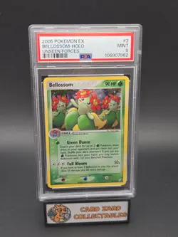 Bellossom 3/115 EX Unseen Forces Holo Rare Vintage Pokemon TCG Card PSA 9 MINT - Image 1