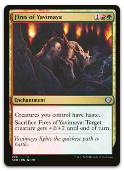 Fires of Yavimaya #228 (NM) Starter Commander SCD Magic MTG - Image 1