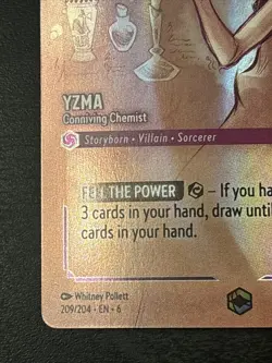 Disney Lorcana Yzma Conniving Chemist Enchanted Azurite Sea Card 209/204 Nm - Image 5