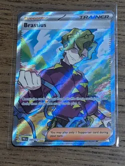 Brassius Ultra Rare Pokemon Card ( SV: Prismatic Evolutions 135/131 NM Full Art) - Image 1