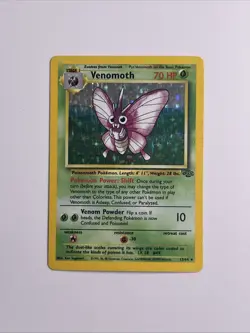 Pokemon TCG Venomoth 13/64 Jungle 1999 Holo Rare Card Holo Hp/Played Vintage - Image 1