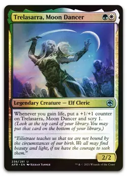Trelasarra, Moon Dancer #236 (Foil) (LP) Forgotten Realms AFR Magic MTG - Image 1