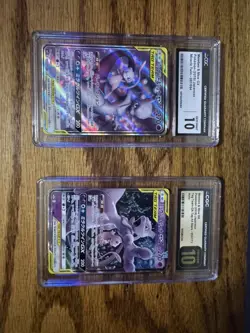 CGC 10 Mewtwo & Mew GX Pokemon (2019) Japanese Miracle Twin - 097/094 SR - Image 1