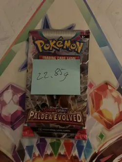 Very Heavy! 22.85g Pokemon Sealed Paldea Evolved Booster Pack - Image 2