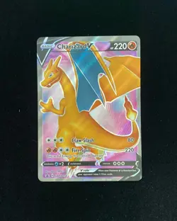 2020 Pokemon English Charizard V #Promo SWSH050 Holo Ultra Rare Full Art RB60 - Image 1