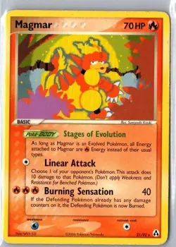 MAGMAR 21/92 RARE LEGEND MAKER POKEMON MP - Image 1