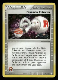 Pokemon Pokemon Retriever Uncommon 84/109 LP Reverse Holo Stamped - Image 1