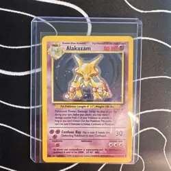 Pokemon Alakazam Base Set Holo Card 1/102 1999 English Stage 2 Ken Sugimori - Image 3