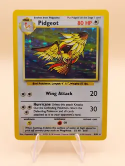 Pidgeot Holo Rare Jungle (No Symbol) 8/64 Pokemon Card - WOTC 1999 - Image 1