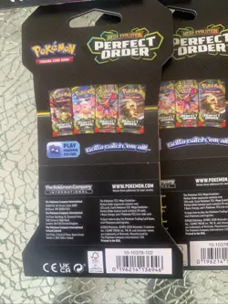 Lot of (12) Pokemon- Mega Evolution Perfect Order - SLEEVED BOOSTER PACK - Image 2