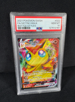 Pokemon Victini VMAX Full Art Holo Rare 2021 SWSH Battle Styles #022 PSA 10 GEM - Image 2