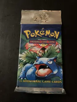 1999 Pokemon Factory Sealed Base Set Venusaur Art Booster Pack Heavy - Image 2