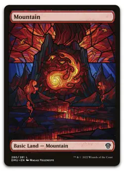 Mountain (Showcase) #280 (LP) Dominaria United DMU Magic MTG - Image 1