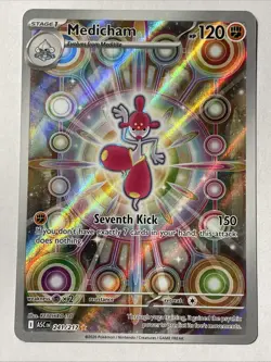 Medicham 241/217 MINT! Ascended Heroes Illustration Rare Full Art Pokemon TCG - Image 1
