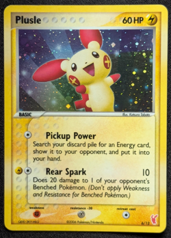 Pokemon TCG Plusle 6/12 EX Trainer Kit Holographic Card LP - Image 1