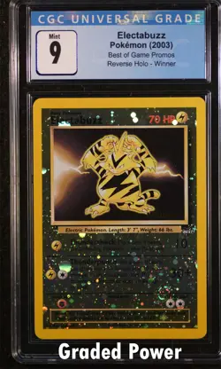 Promo Electabuzz Best of Game Promo CGC 9 Winner (0107) Pokemon - Image 1