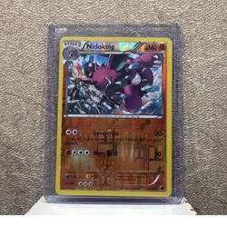 Pokemon Nidoking Stage 2 Rare Reverse Holo XY Steam Siege 140 HP 58/114 - Image 1