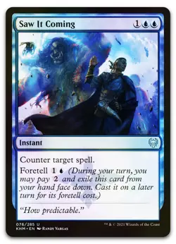 Saw It Coming #76 (Foil) (LP) Kaldheim KHM Magic MTG - Image 1