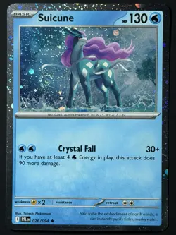 Suicune (Cosmos Holo) 026/094 Phantasmal Flames NM w/ SWIRL 🌀 Pokemon TCG - Image 1