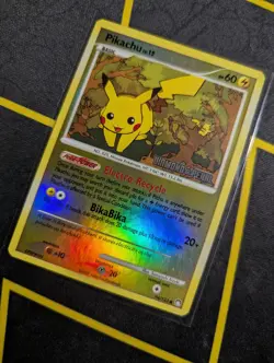 Pikachu - 94/123 (Diamond & Pearl) Stamped Reverse Holo Pokemon TCG NM - Image 3