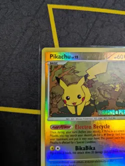 Pikachu - 94/123 (Diamond & Pearl) Stamped Reverse Holo Pokemon TCG NM - Image 4