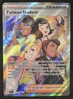 2024 Pokemon Paldean Student 231/091 Paldean Fates NM - Image 1