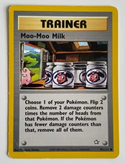 Moo-Moo Milk 101/111 Pokemon TCG Neo Genesis Common HP - Image 1