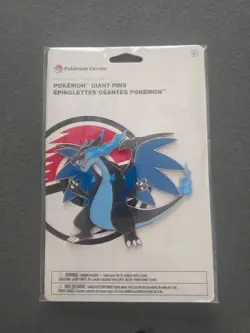 pokemon giant pin mega charizard x (pokemon center) - Image 1