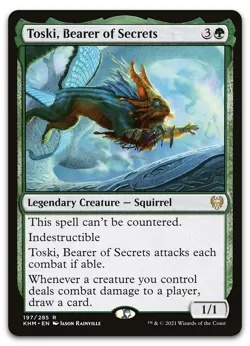 Toski, Bearer of Secrets #197 (LP) Kaldheim KHM Magic MTG - Image 1