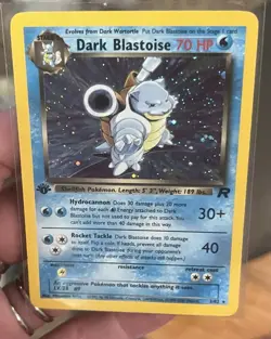Dark Blastoise Pokemon 1st Edition Holo Rare Team Rocket 3/82 - Image 2