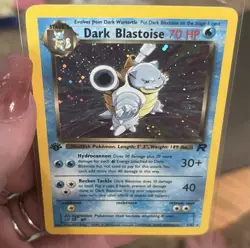 Dark Blastoise Pokemon 1st Edition Holo Rare Team Rocket 3/82 - Image 3