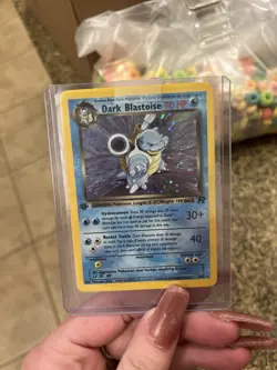 Dark Blastoise Pokemon 1st Edition Holo Rare Team Rocket 3/82 - Image 5