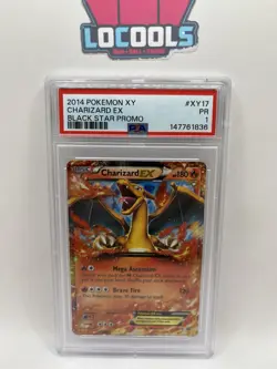 2014 POKEMON XY BLACK STAR PROMO CHARIZARD EX #XY17 PSA 1 - Image 1