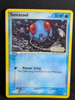 Pokemon EX Legend Maker - Tentacool - 66/92 - STAMPED Holo Common - NM - Image 1